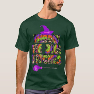Throw the Dice Witches Halloween Funny Witch Tie D T-shirt