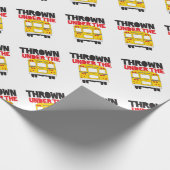Throw under the Bus Yellow School Bus Funny Quote Cadeaupapier (Hoek)