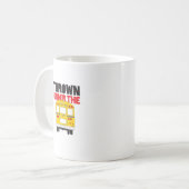Throw under the Bus Yellow School Bus Funny Quote Koffiemok (Voorkant links)