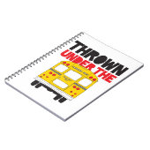 Throw under the Bus Yellow School Bus Funny Quote Notitieboek (Linkerzijde)