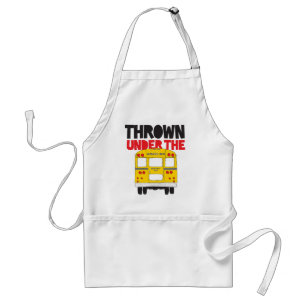 Throw under the Bus Yellow School Bus Funny Quote Standaard Schort