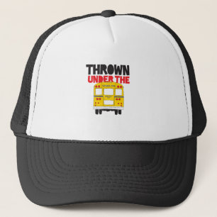 Throw under the Bus Yellow School Bus Funny Quote Trucker Pet