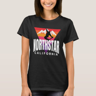 Throwback Northstar Skier Northstar California Vin T-shirt