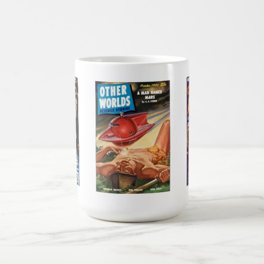 Throwback Outer Space Retro Populaire Cultuur Mok (Center)