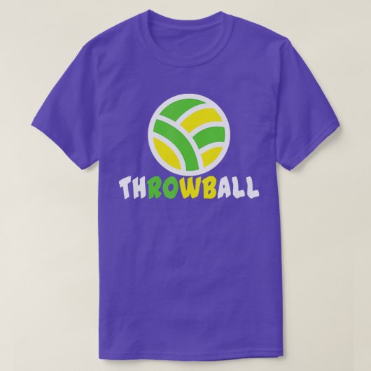 Throwball T-shirt Geweldige Degsin voor een Throwb (Design voorkant)