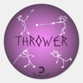 Thrower Sticker Paars (Voorkant)