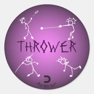 Thrower Sticker Paars