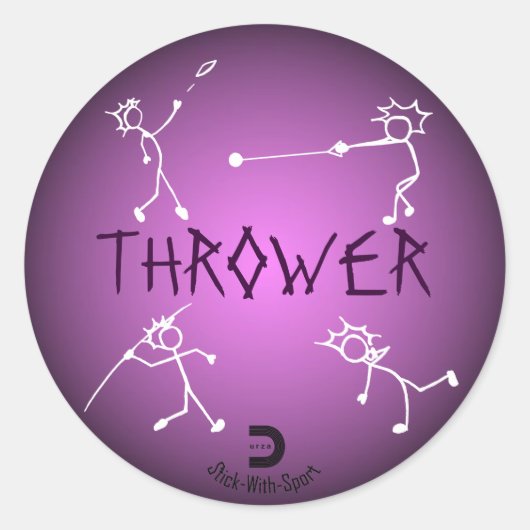 Thrower Sticker Paars (Voorkant)