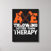 Throwing Better Than Therapy Canvas Afdruk (Voorkant)