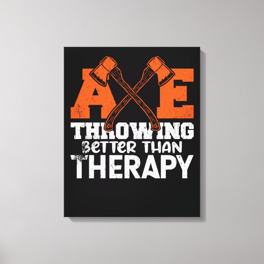 Throwing Better Than Therapy Canvas Afdruk (Voorkant)