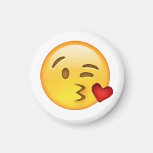 Throwing Kiss - Emoji Magneet (Voorkant)