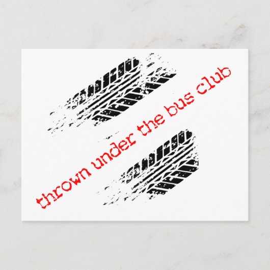 Thrown under the Bus Club Briefkaart - WELCOME (Voorkant)