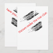 Thrown under the Bus Club Invite Kaart (Voorkant / Achterkant)