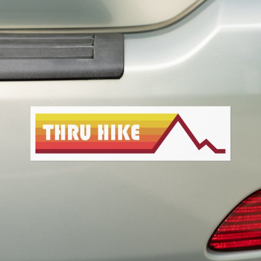 Thru Hike Bumpersticker (Op auto)