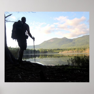 Thru-Hiker in Maine, Appalachian Trail Poster
