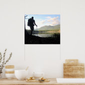 Thru-Hiker in Maine, Appalachian Trail Poster (Keuken)