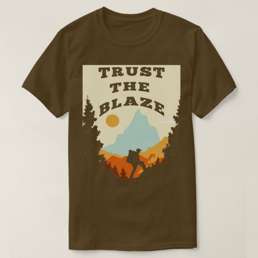 Thru Hiker Trailblazer Vertrouw op de Blaze T-shirt (Design voorkant)