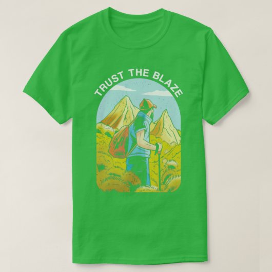 Thru Hiker Trailblazer Wandelen Bergbeklimmen Tr T-shirt (Design voorkant)