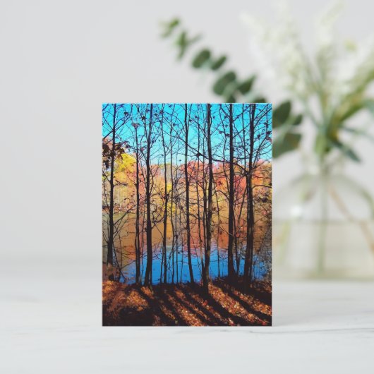 Thru Trees Briefkaart (Staand voorkant)