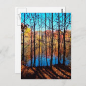 Thru Trees Briefkaart (Voorkant / Achterkant)
