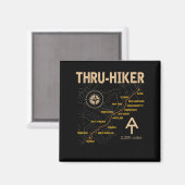 Thruh Hiker Appalachian Trail Hiking Magneet (Voorkant / Achterkant)