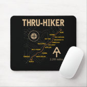 Thruh Hiker Appalachian Trail Hiking Muismat (Met muis)