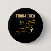 Thruh Hiker Appalachian Trail Hiking Ronde Button 5,7 Cm (Voorkant)