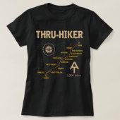 Thruh Hiker Appalachian Trail Hiking T-shirt (Design voorkant)