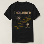 Thruh Hiker Appalachian Trail Hiking T-shirt (Design voorkant)
