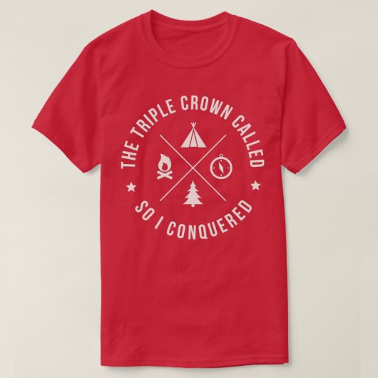 ThruHiker Triple Crown PCT AT CDT T-shirt (Design voorkant)