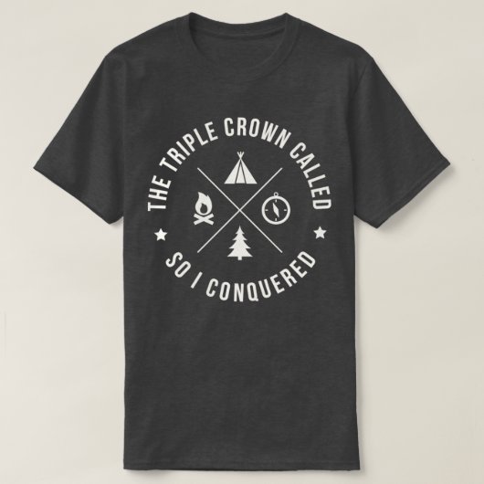 ThruHiker Triple Crown PCT bij CDT T-shirt (Design voorkant)