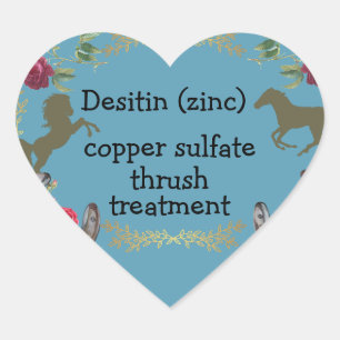 Thrush behandeling vierkante sticker