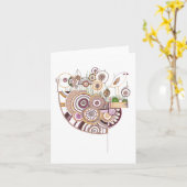 Thrush Blank Note Kaart (Gele Bloem)