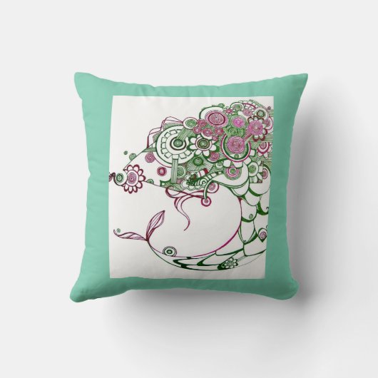 Thrush en Wanderlust Sierkussen (Achterkant)