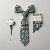 Thrushes Birds William Morris geïnspireerd Mannen Stropdas