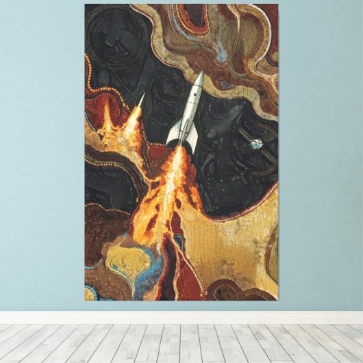 Thrusters canvasprint canvas afdruk (Insitu (Houten vloer))