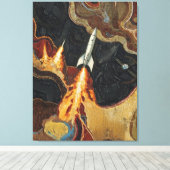 Thrusters canvasprint canvas afdruk (Insitu (Houten vloer))