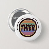 THTER Pronoun Rainbow Circle Pride Ronde Button 5,7 Cm (Voorkant /achterkant)