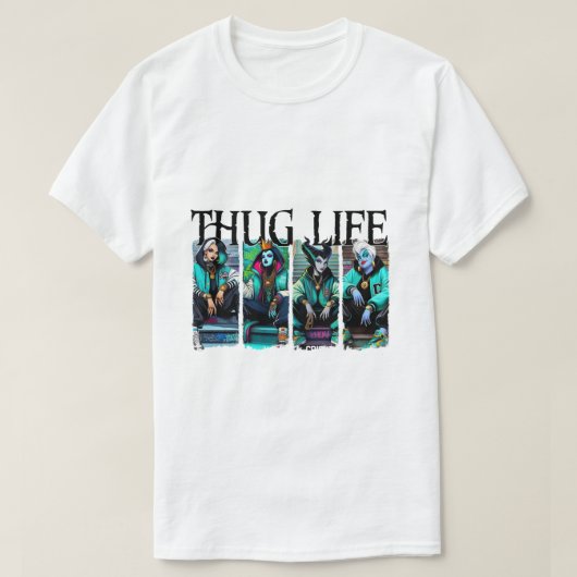 thug leven halloween schattig t-shirt (Design voorkant)