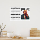 Thug Life 2025 kalender Poster (Keuken)