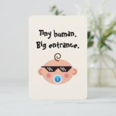 Thug life baby invitations  kaart (Staand voorkant)