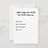 Thug life baby invitations  kaart (Achterkant)