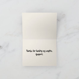 Thug Life Baby Thank you notes Bedankkaart