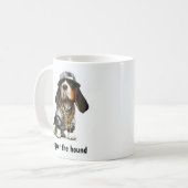 Thug Life Basset Hound Koffiemok (Voorkant links)