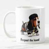 Thug Life Basset Hound Koffiemok