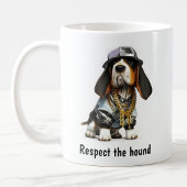 Thug Life Basset Hound Koffiemok