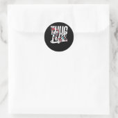 Thug Life Dragon Ronde Sticker (Tas)
