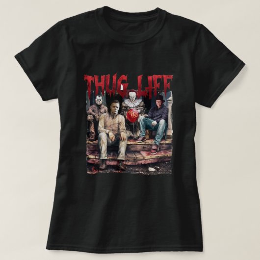 Thug Life Halloween Slechte Heksen T-shirt (Design voorkant)