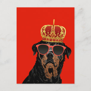 Thug Life King Rottweiler voor Rottweiler Ouders Briefkaart