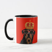 Thug Life King Rottweiler voor Rottweiler Ouders Mok (Links)